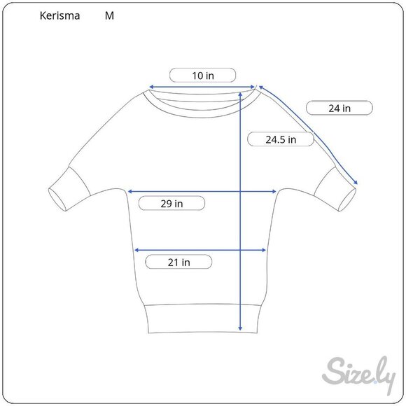 Kerisma Ryu Sweater Dolman Sleeve S/M Model‎ Blend - Picture 8 of 8